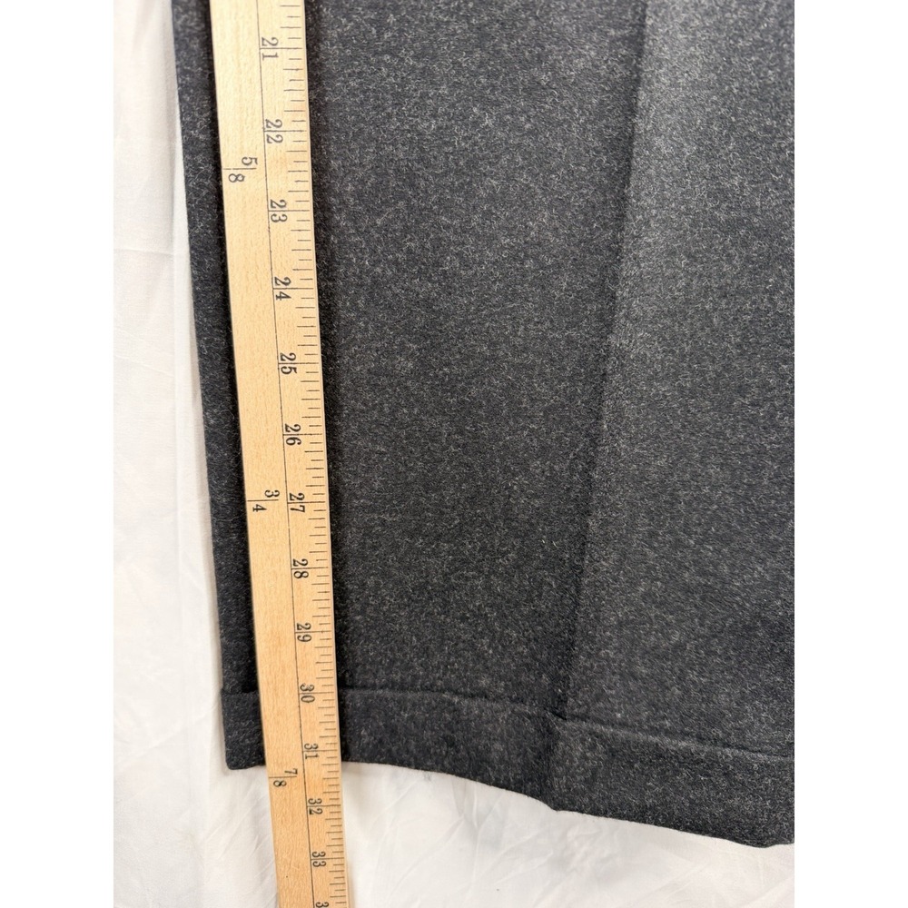 vtg Eddie Bauer SZ-36 Gray Glen Plaid Flannel Wool Pants Trousers Pleated Cuffed - Picture 14 of 16